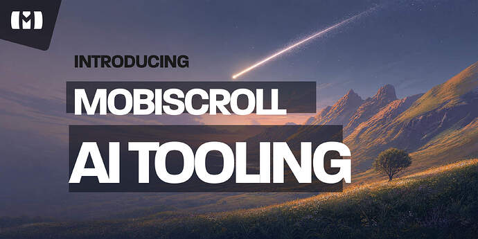 Mobiscroll AI tooling for Mobiscroll UI and Mobiscroll Connect